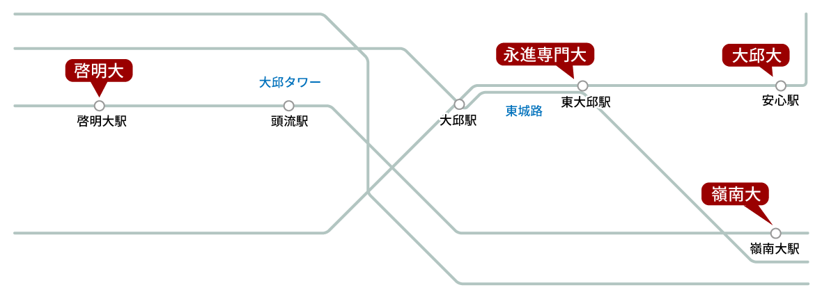 大邱の地図