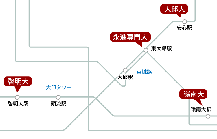 大邱の地図