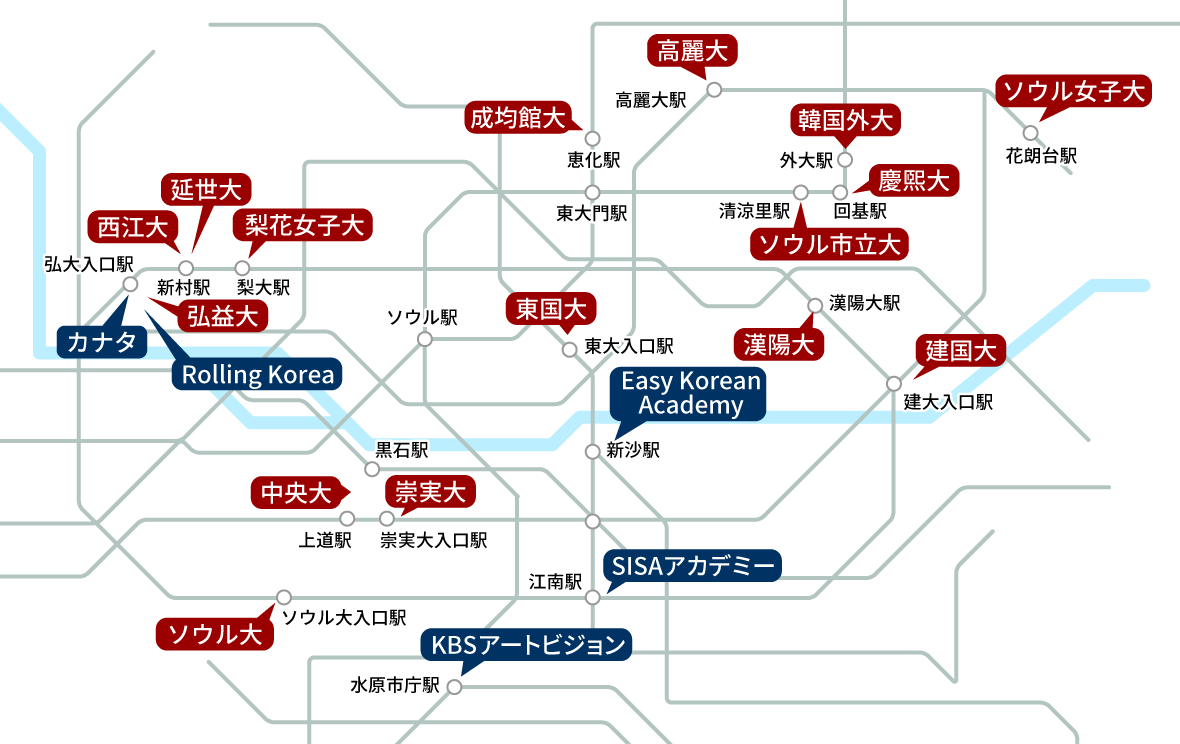 ソウルの地図