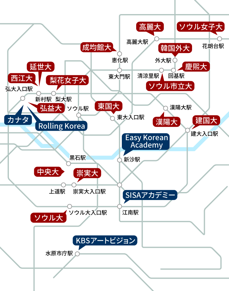 ソウルの地図