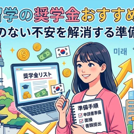韓国留学の奨学金おすすめ一覧！お金がない不安を解消する準備手順