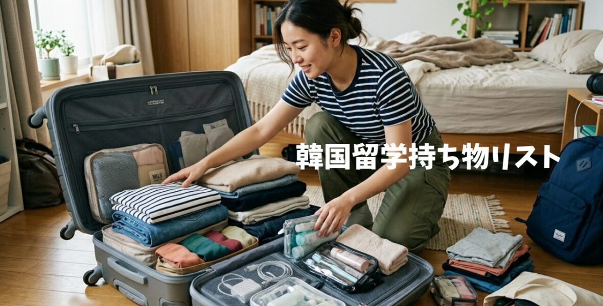【保存版】韓国留学持ち物リスト！必須アイテムと現地調達できるものを徹底解説