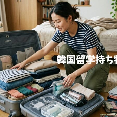 【保存版】韓国留学持ち物リスト！必須アイテムと現地調達できるものを徹底解説