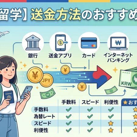 【韓国留学】送金方法のおすすめ比較！両替や銀行口座開設のやり方